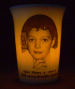 Amber LED battery light mourninglight memorial candle