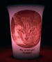Pink LED battery light Mourninglight™ memorial candle