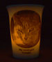Amber LED battery light Mourninglight™ memorial candle
